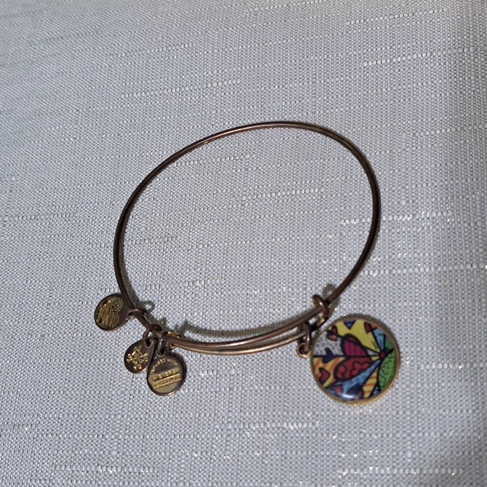 Vintage Alex and Ani vintage charm bracelet